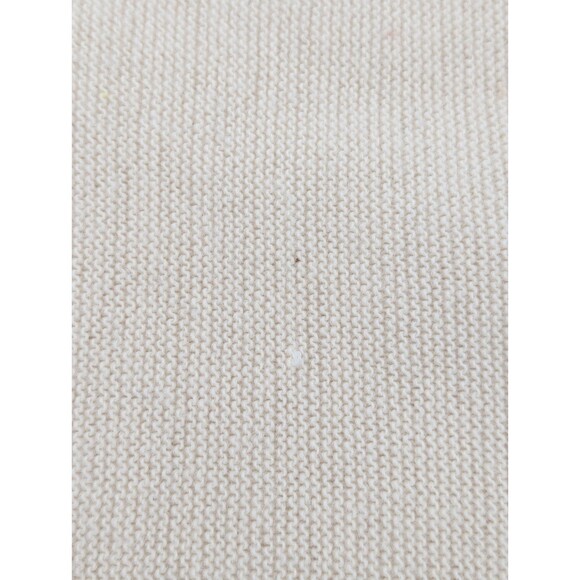 Izod Preppy Collegiate Cream Button Up Logo Vintage Cardigan Sweater Size Large - Picture 8 of 8